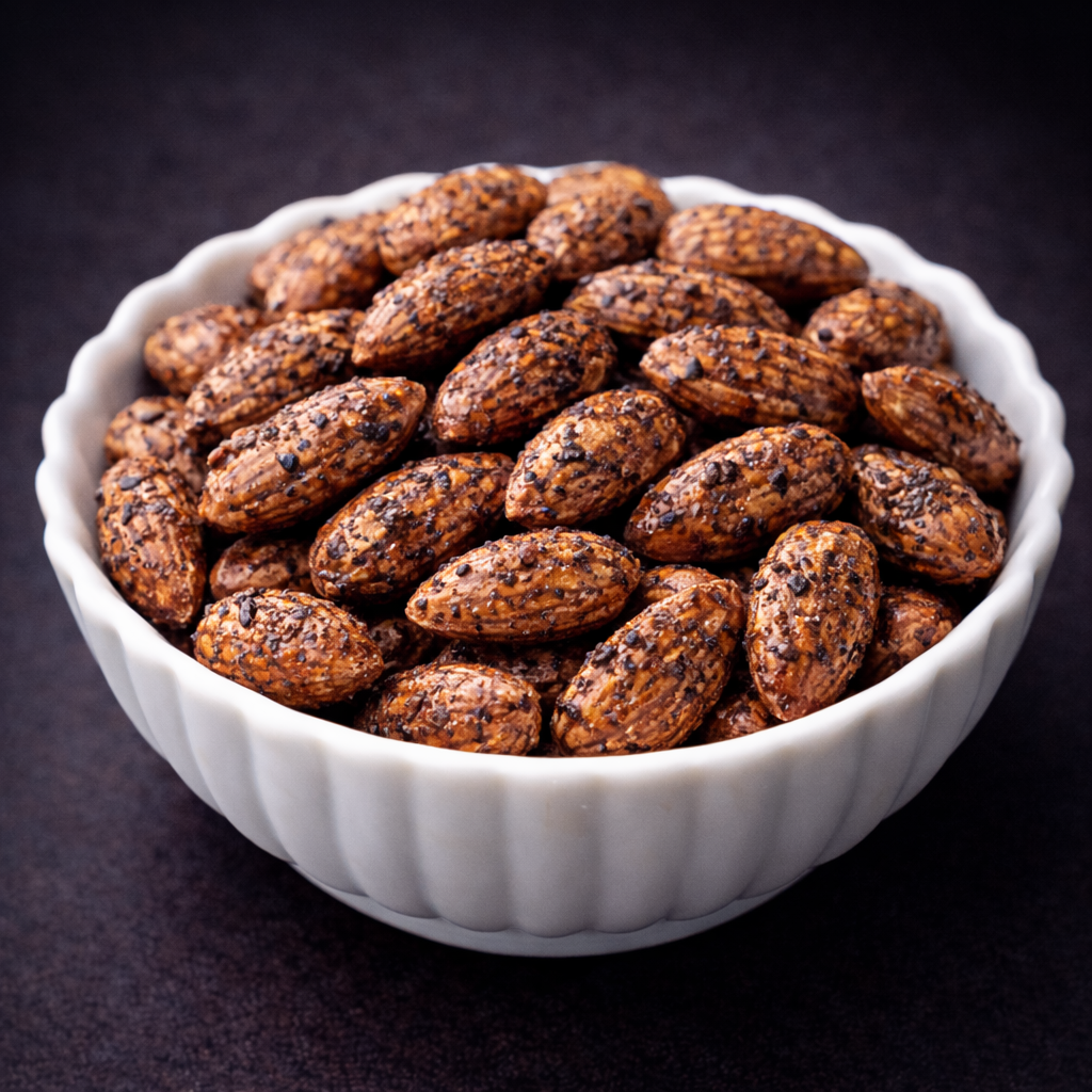 Black Peppered Almonds
